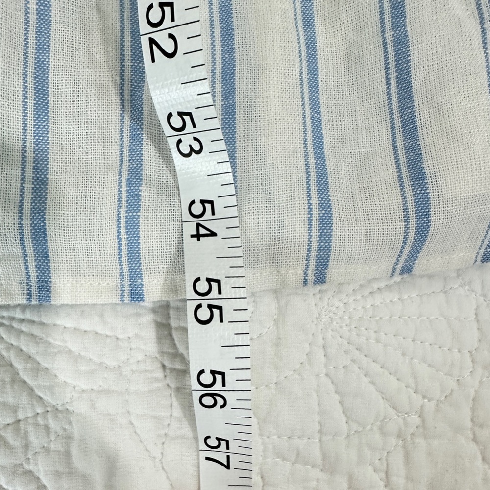NWT SZ L Nicole Miller Blue and White Striped Maxi Sleeveless Dress - Picture 8 of 9